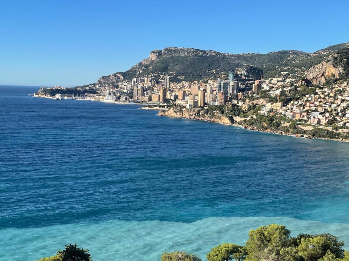 Aux Portes De Monaco Superbe T3 Vue Mer Roquebrune-Cap-Martin Bagian luar foto